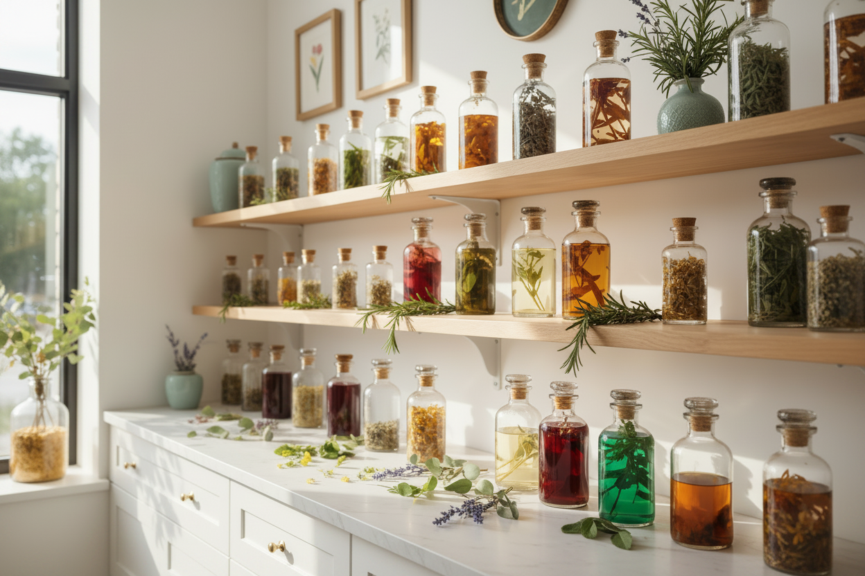 Bright White Apothecary Banner