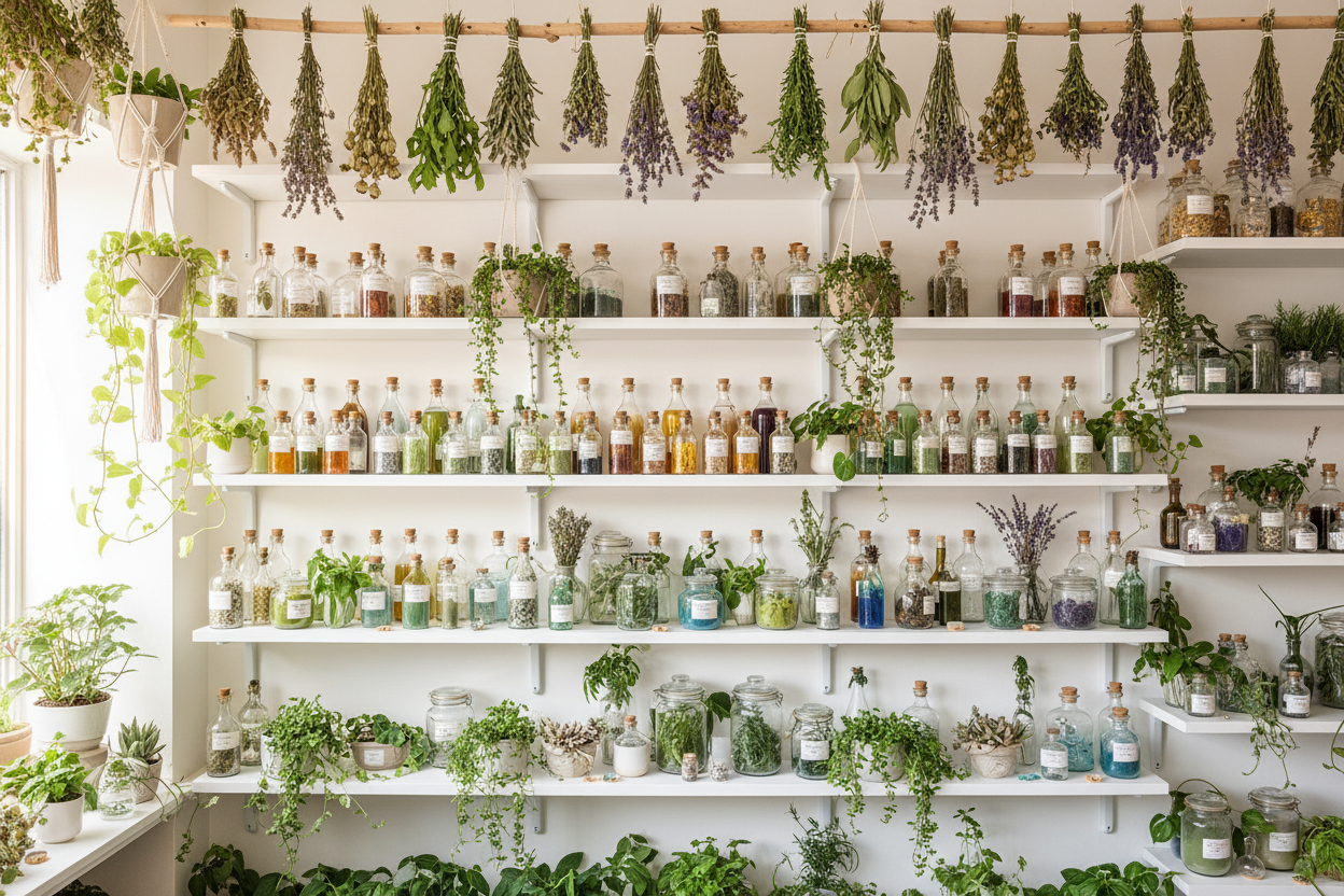 Vibrant White Apothecary Banner